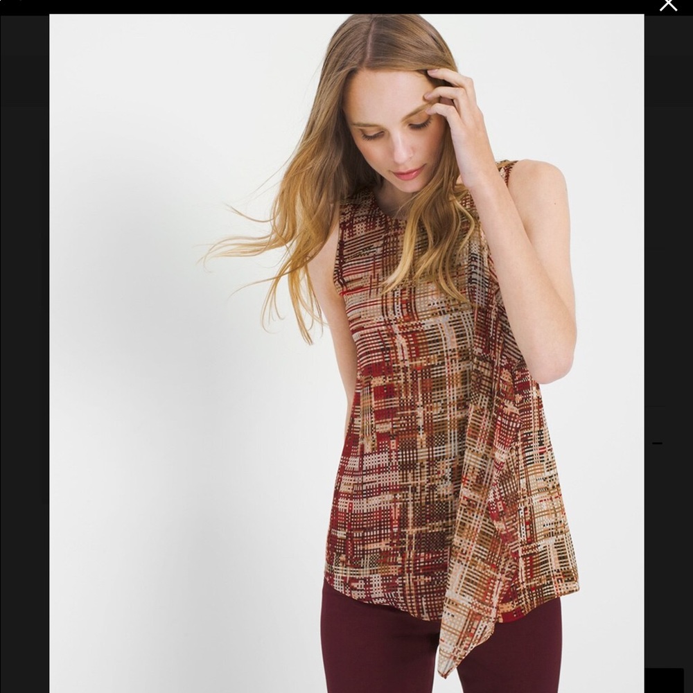 White House Black Market NWT Cascade Tunic size XL